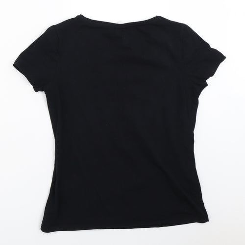 H&M Womens Black   Basic T-Shirt Size M