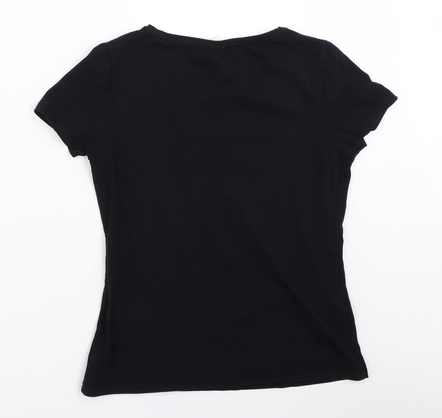 H&M Womens Black   Basic T-Shirt Size M
