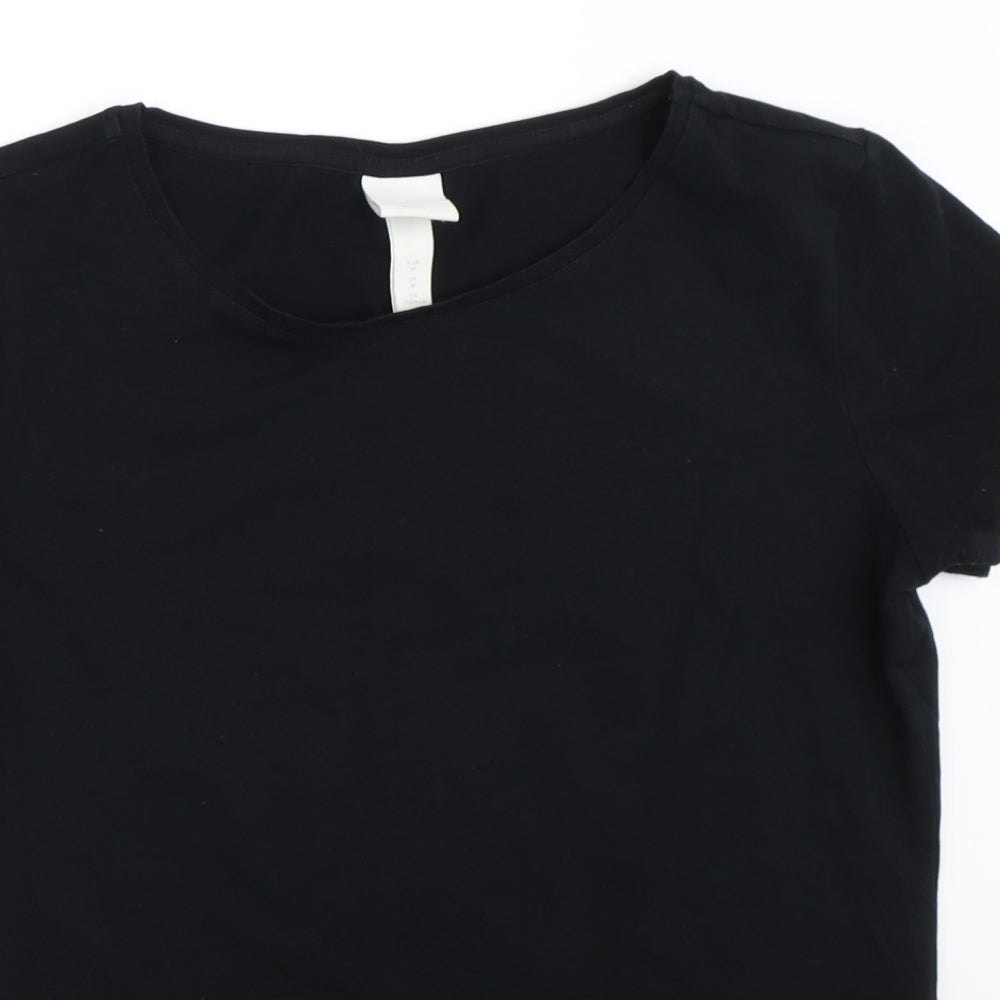 H&M Womens Black   Basic T-Shirt Size M