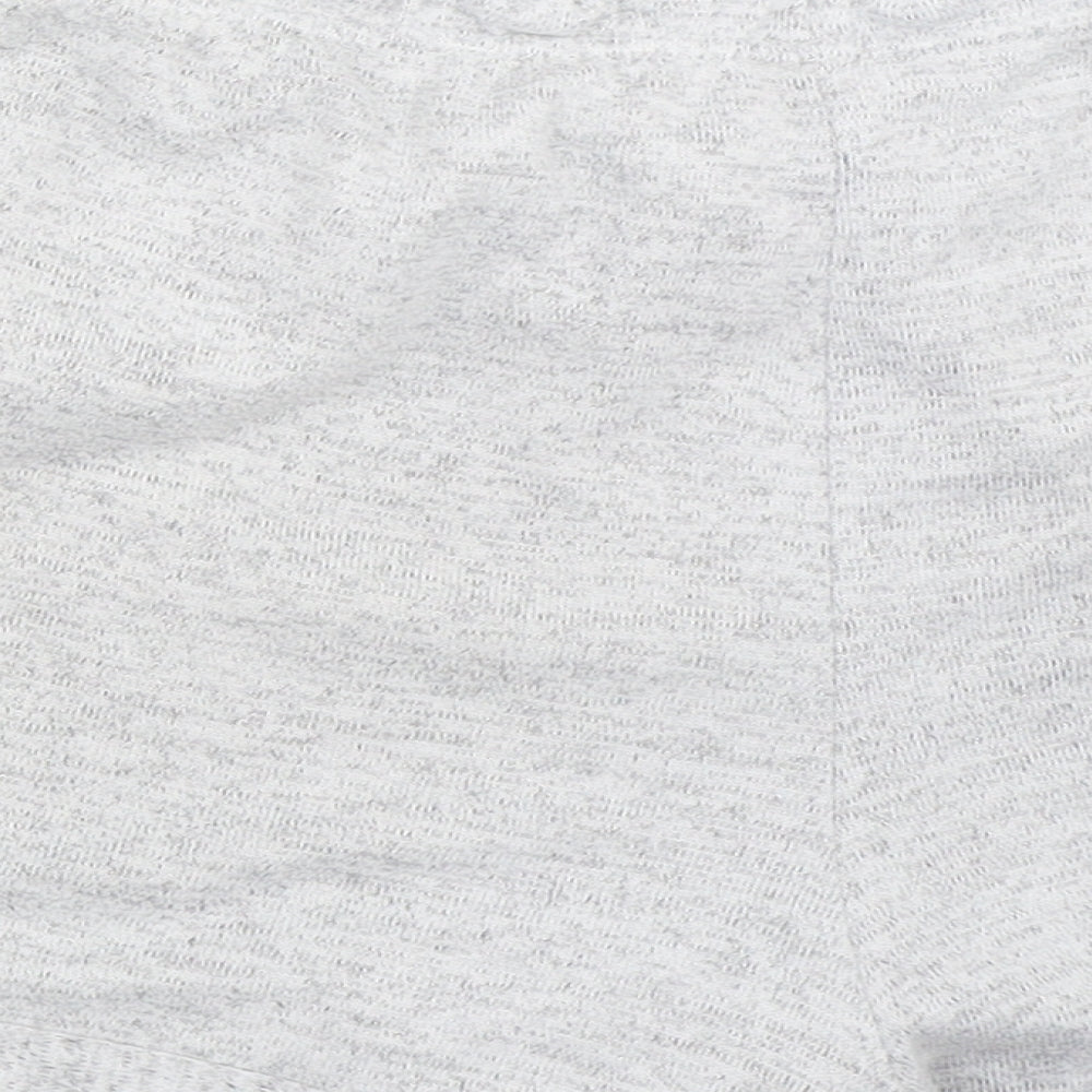 F&F Womens Grey Solid  Top Sleep Shorts Size 12