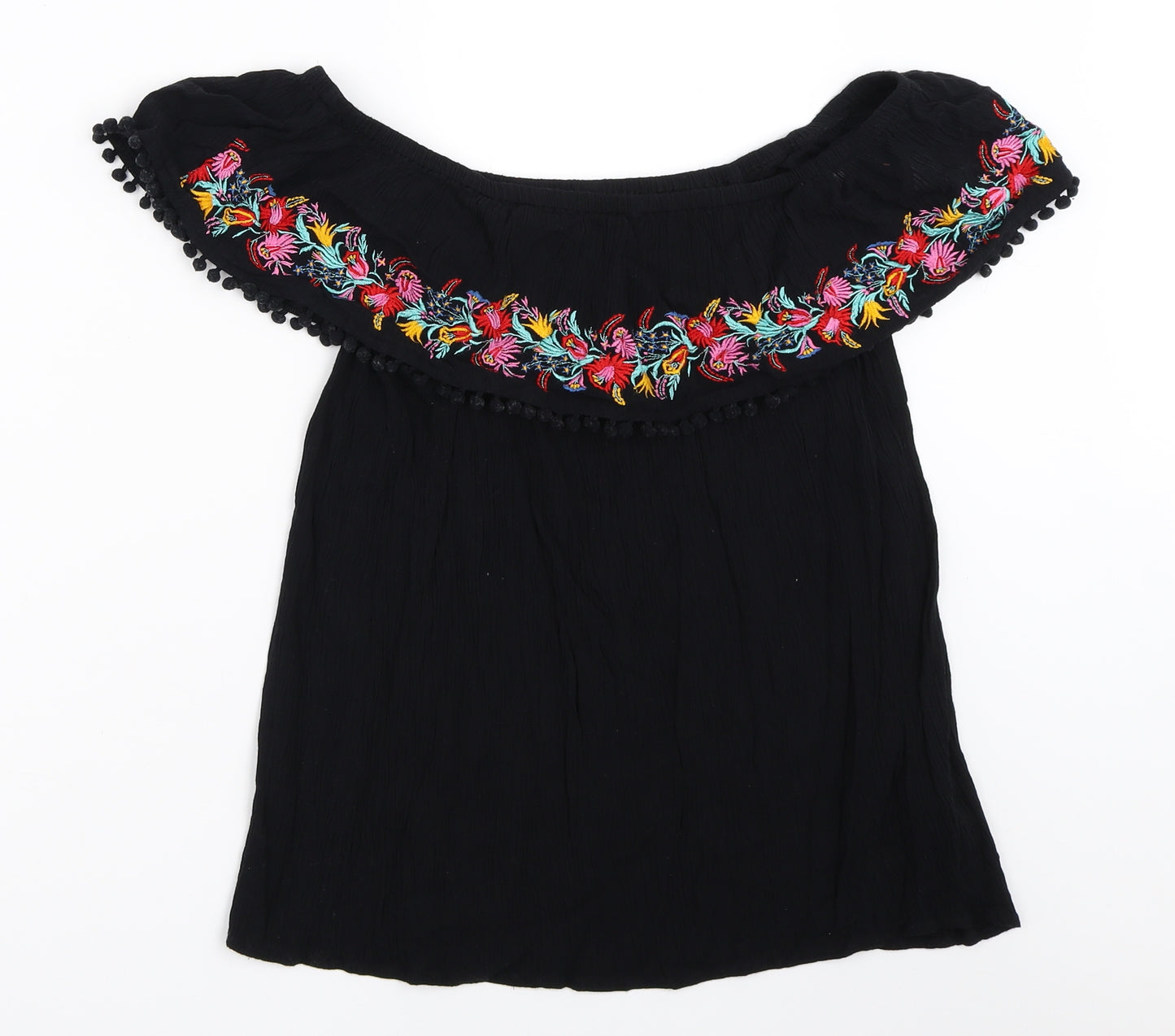 F&F Womens Black   Basic Blouse Size 14