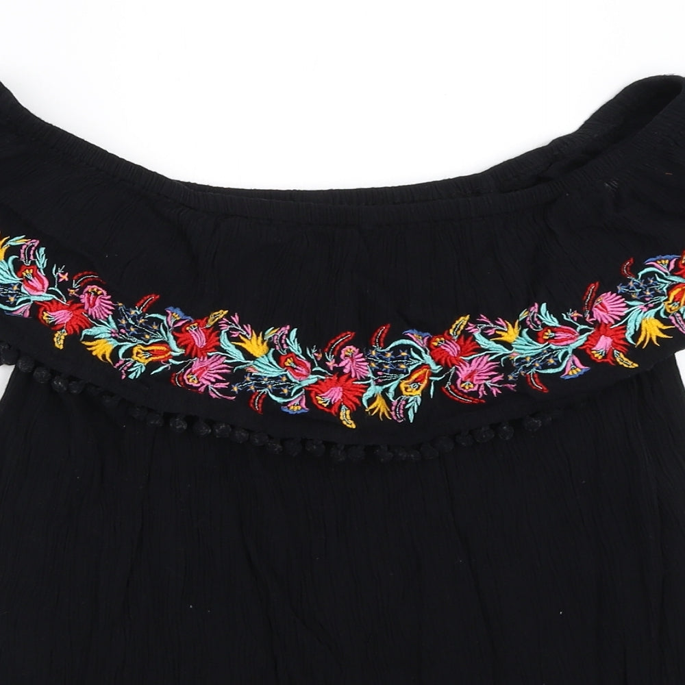 F&F Womens Black   Basic Blouse Size 14