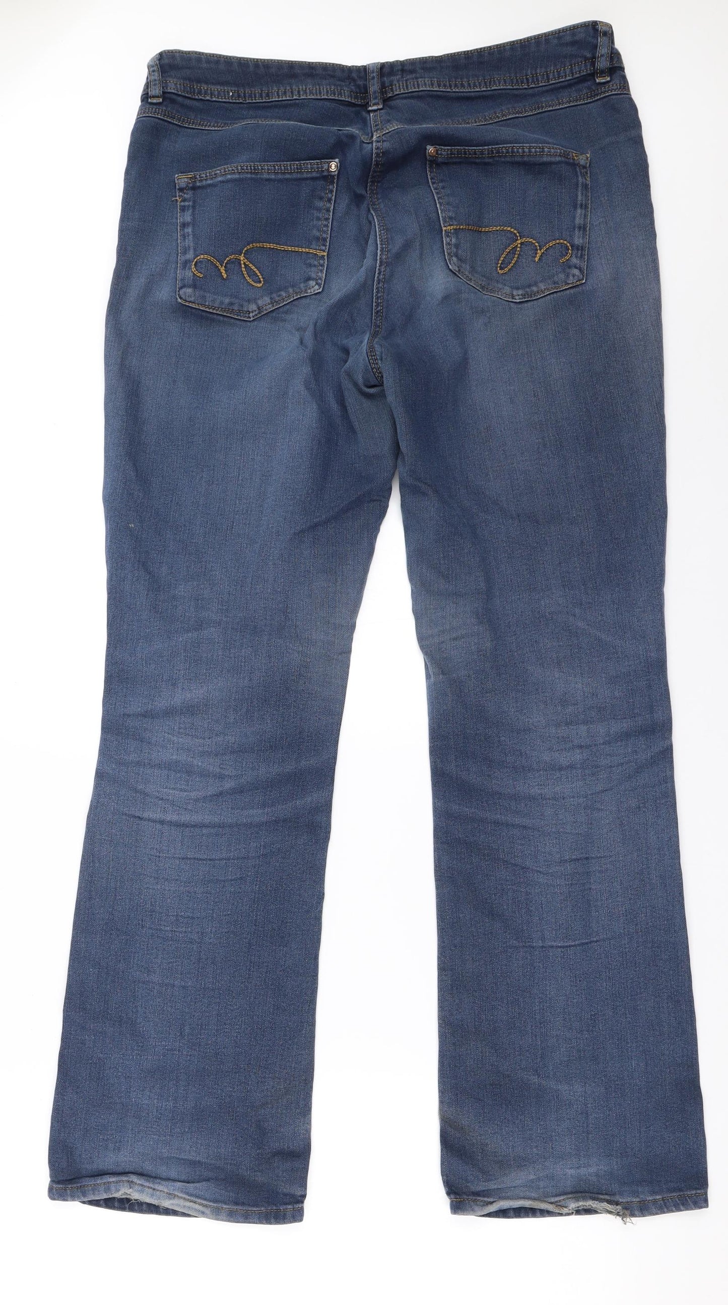 TU Womens Blue   Straight Jeans Size 14 L31 in