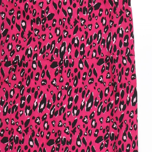 Studio Womens Pink Animal Print  Shift  Size 12