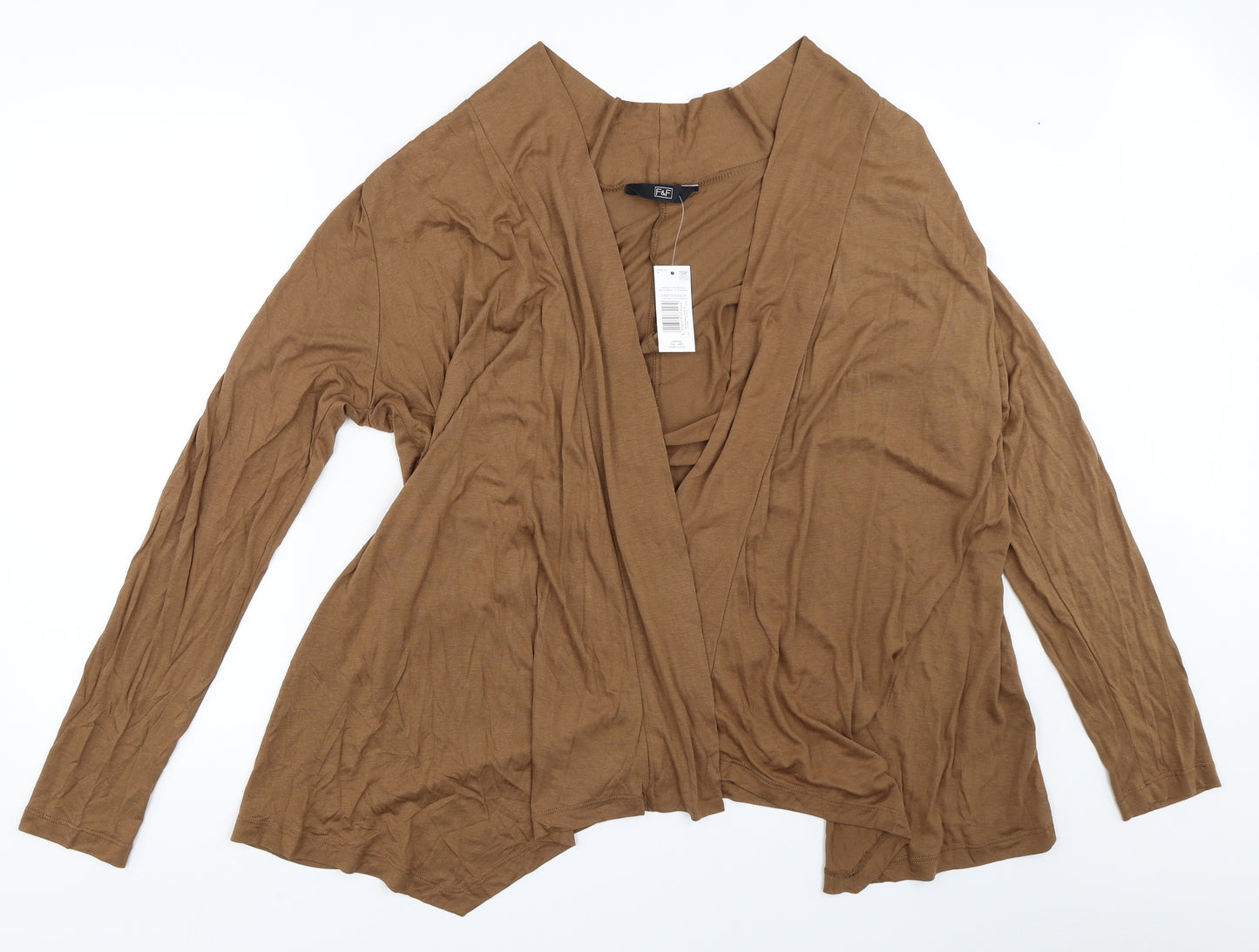 F&F Womens Brown   Cardigan Jumper Size 20