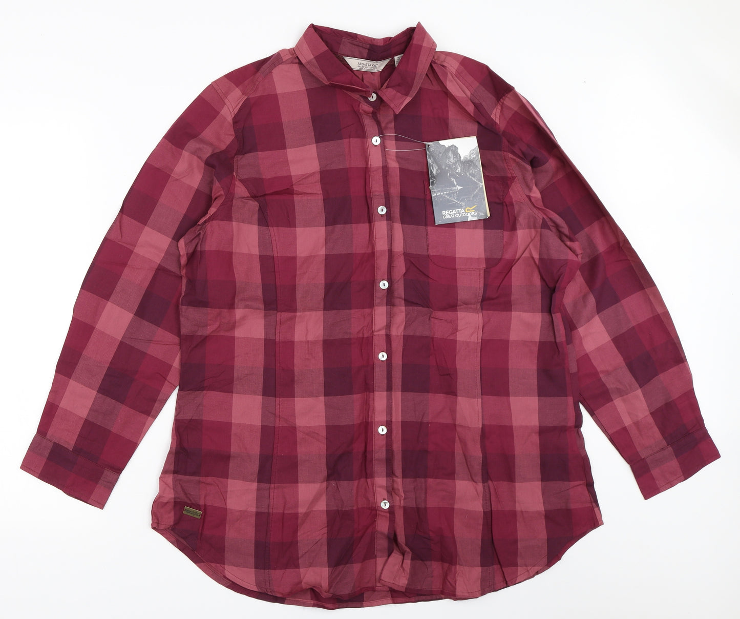 Regatta Womens Purple   Basic Button-Up Size 20
