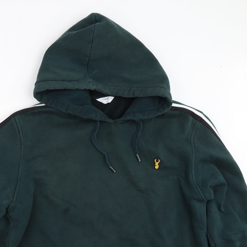 NEXT Mens Green   Pullover Hoodie Size L
