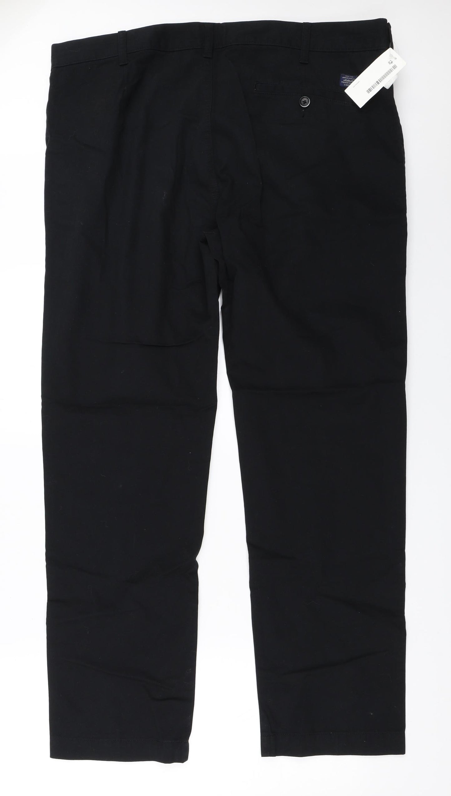 Marks and Spencer Mens Black   Chino Trousers Size 40 in L31 in