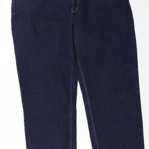 Marks and Spencer Womens Blue   Straight Jeans Size 20 L27 in