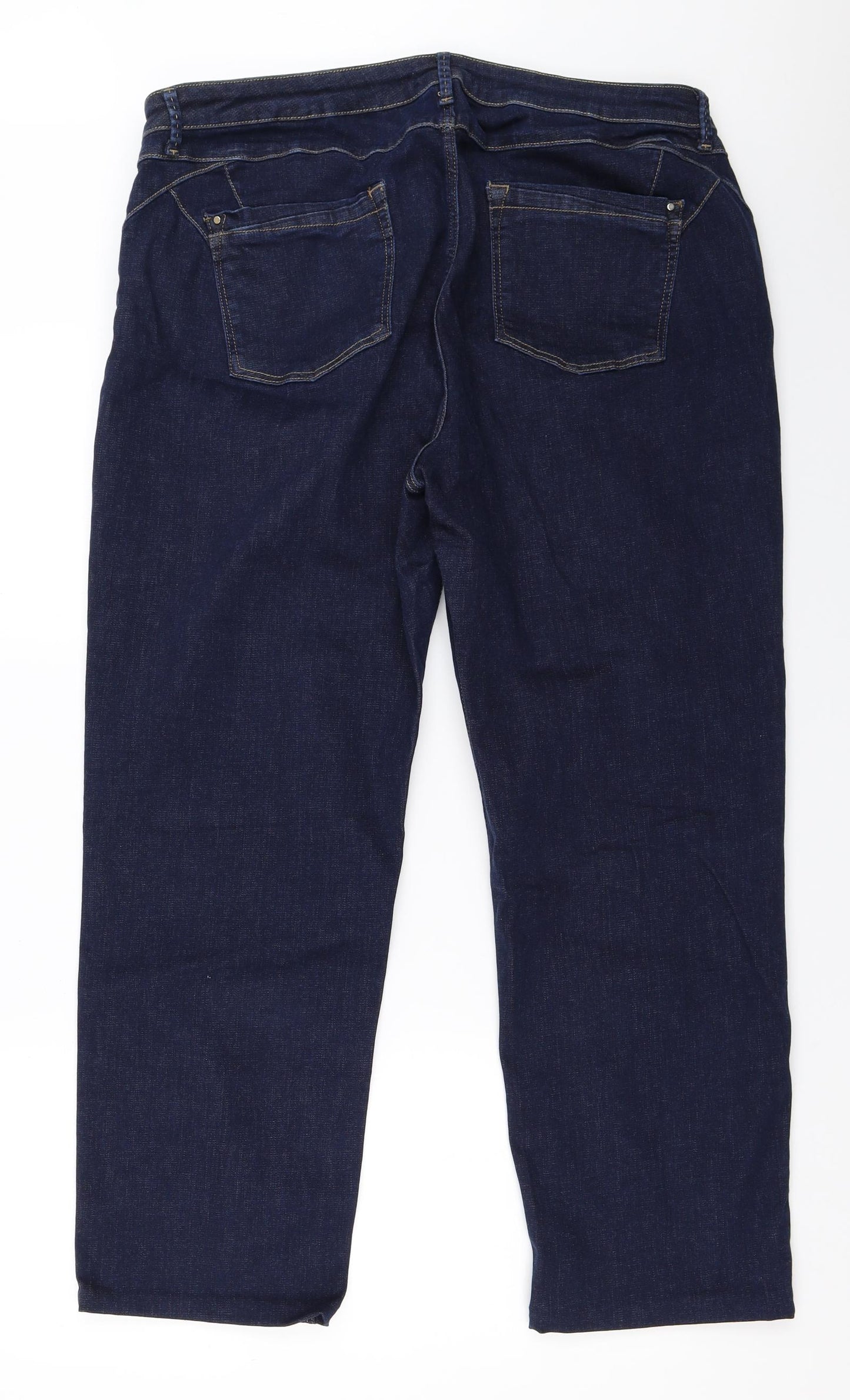 Marks and Spencer Womens Blue   Straight Jeans Size 20 L27 in