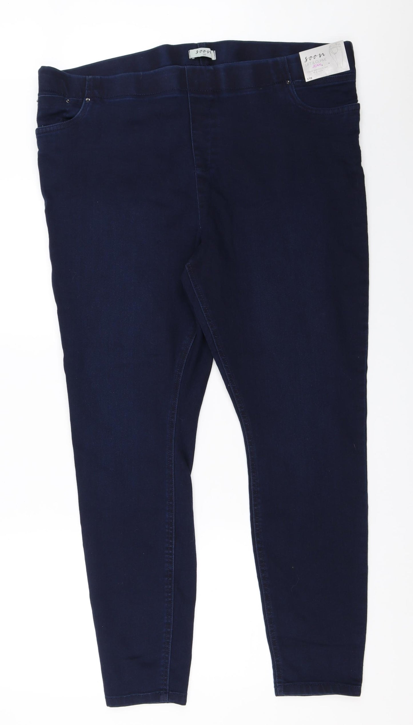 Soon Womens Blue   Jegging Jeans Size 20 L29.5 in