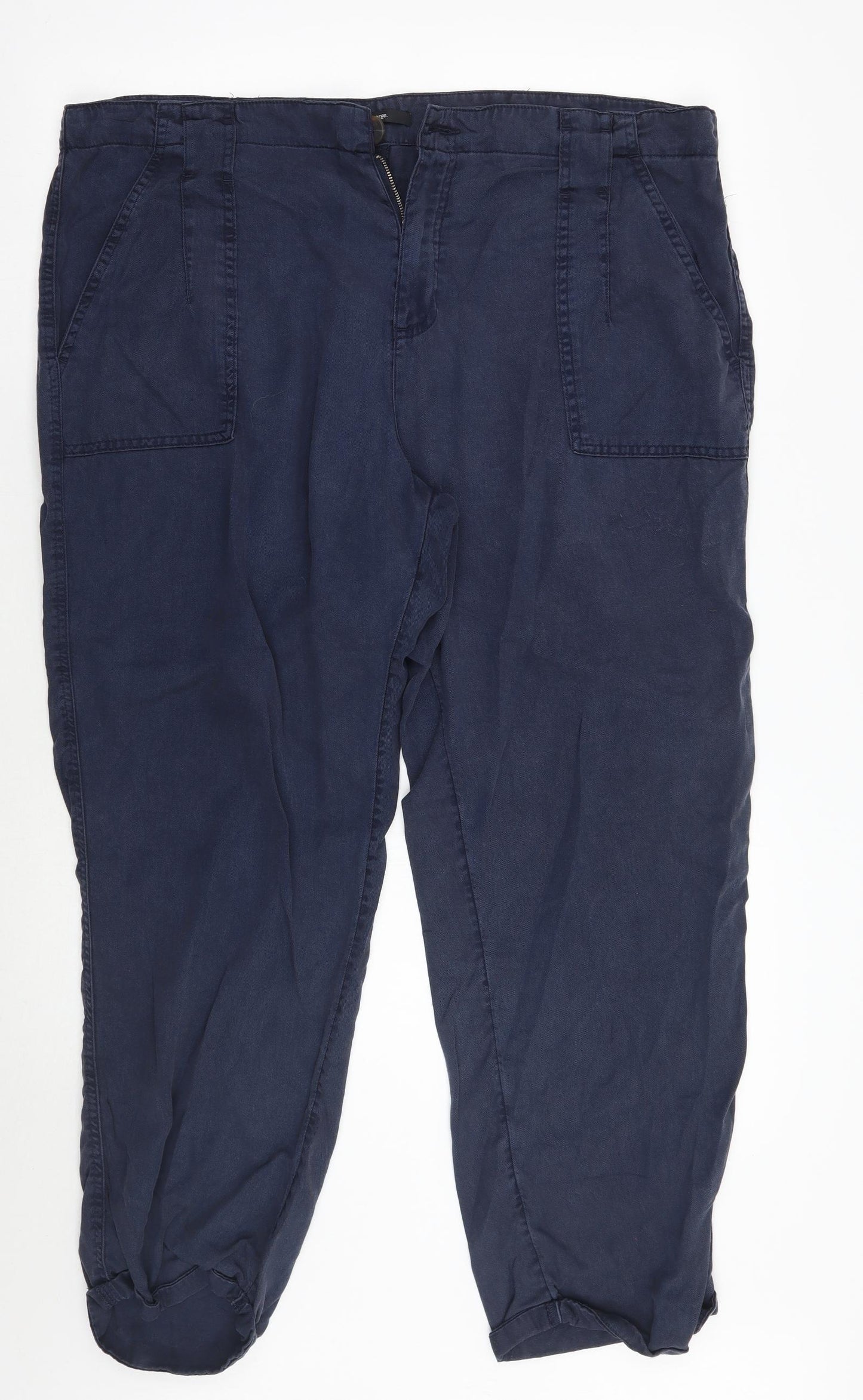 George Womens Blue   Trousers  Size 20 L28 in