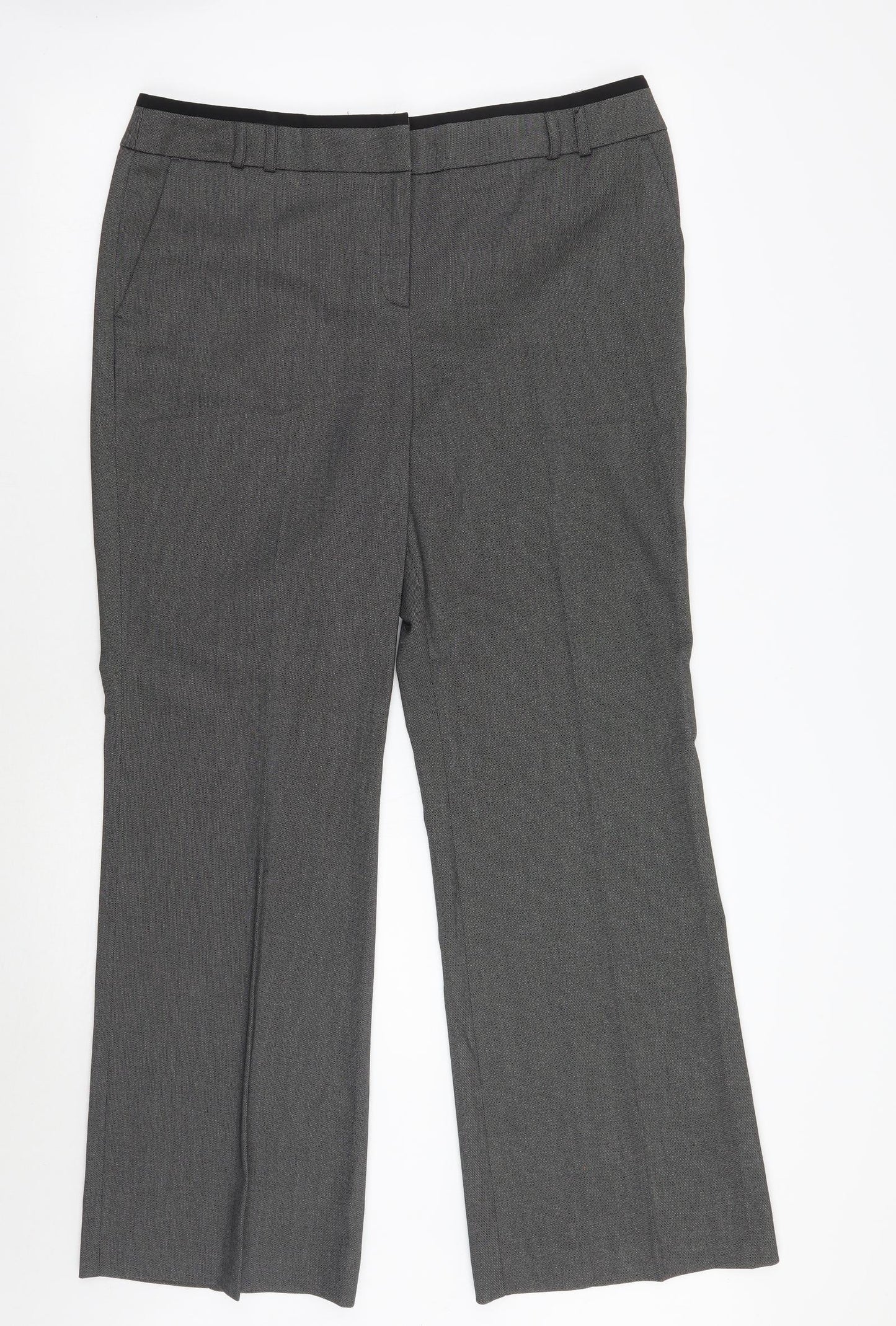 TU Womens Grey   Trousers  Size 14 L29 in