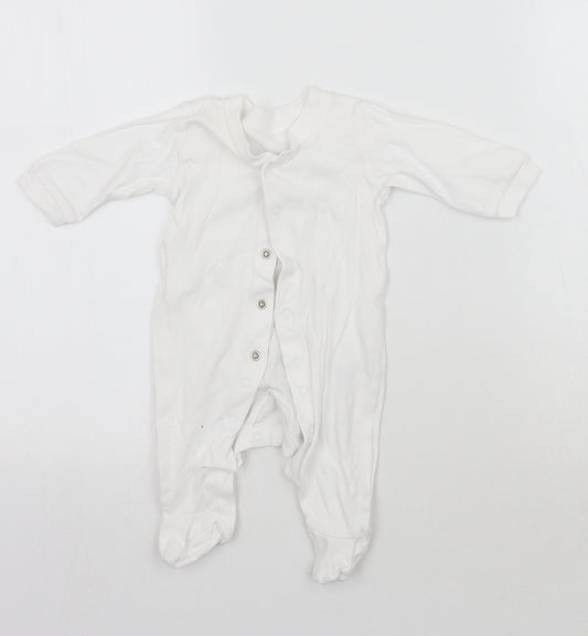 George Baby White   Babygrow One-Piece Size 0-3 Months