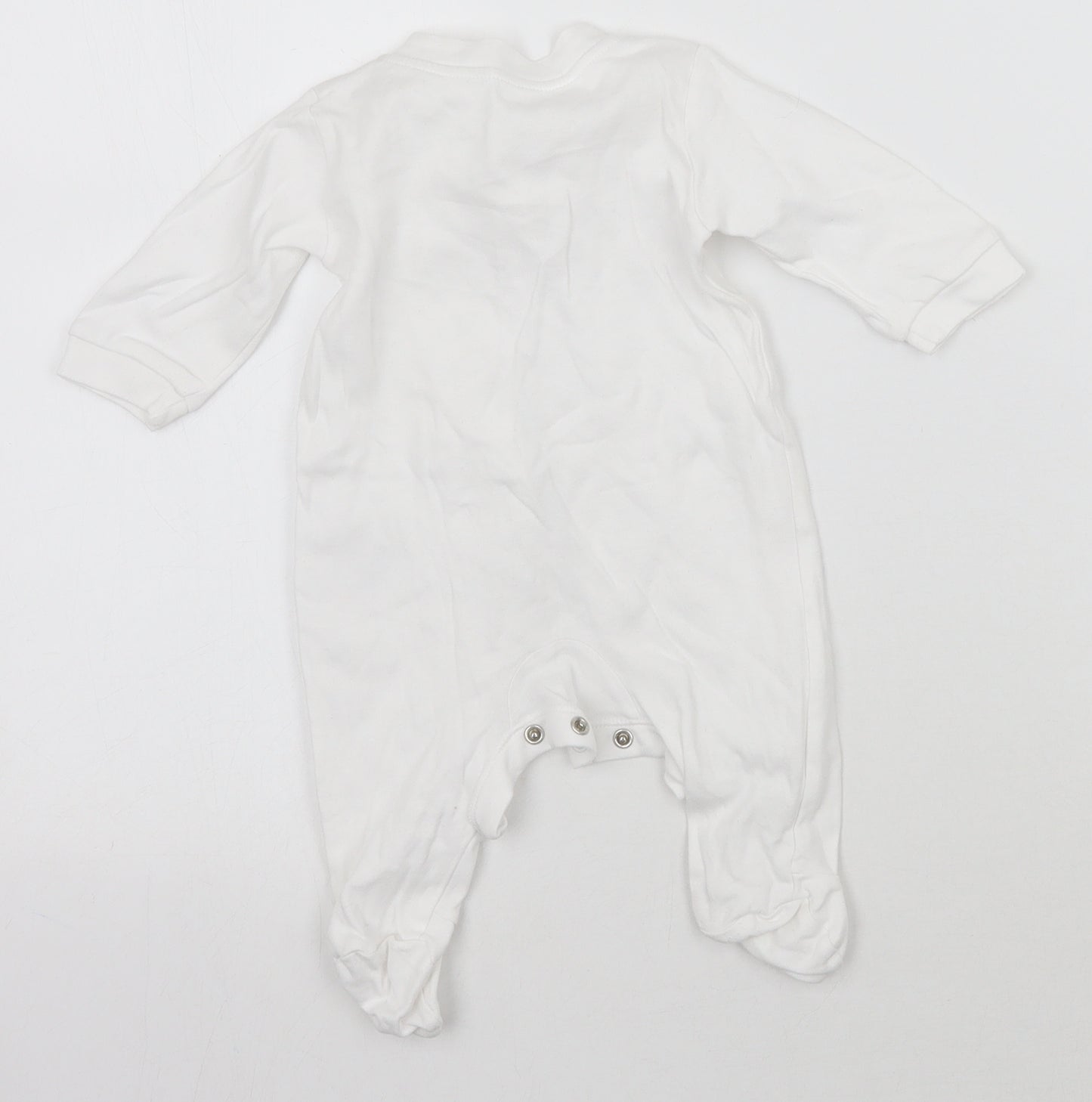 George Baby White   Babygrow One-Piece Size 0-3 Months