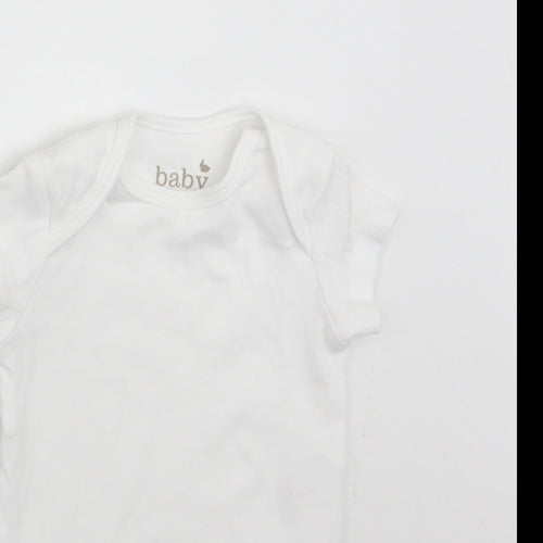 M&Co Baby White   Babygrow One-Piece Size 0-3 Months