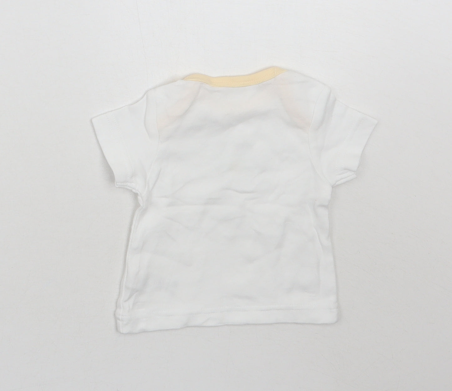 M^co Baby White   Basic T-Shirt Size 0-3 Months