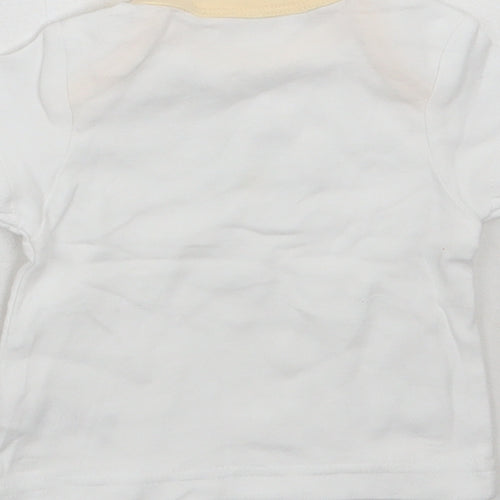 M^co Baby White   Basic T-Shirt Size 0-3 Months