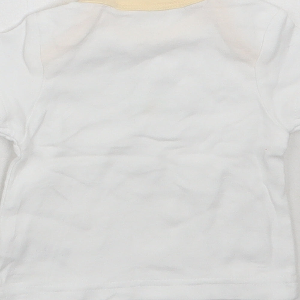 M^co Baby White   Basic T-Shirt Size 0-3 Months