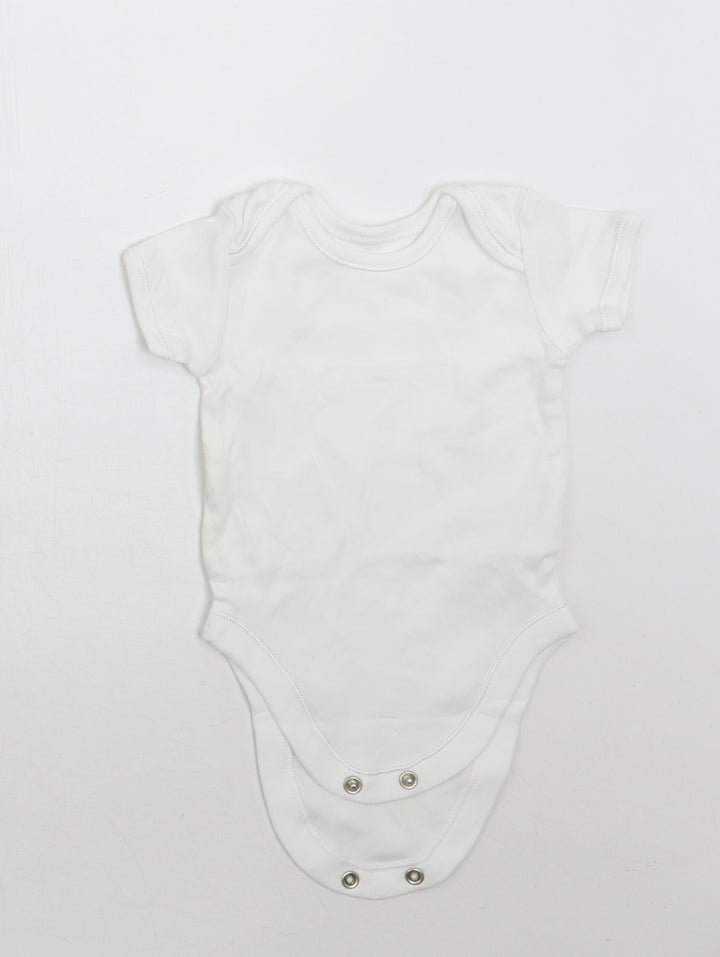 George Baby White   Babygrow One-Piece Size 0-3 Months