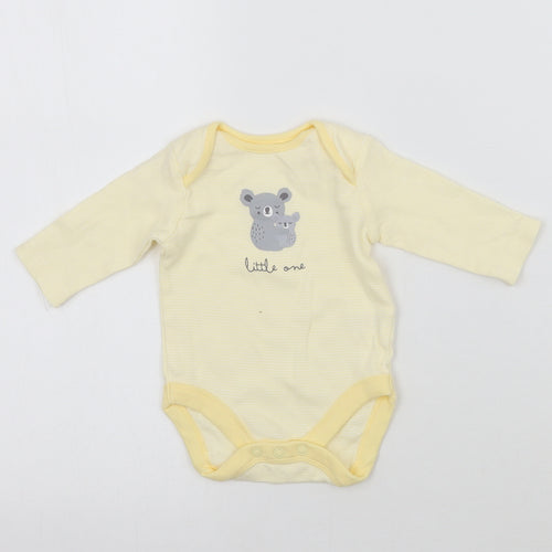 Mini Club Baby Yellow Striped  Babygrow One-Piece Size 0-3 Months