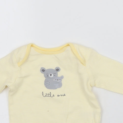 Mini Club Baby Yellow Striped  Babygrow One-Piece Size 0-3 Months