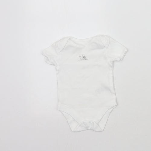 George Baby White   Babygrow One-Piece Size Newborn