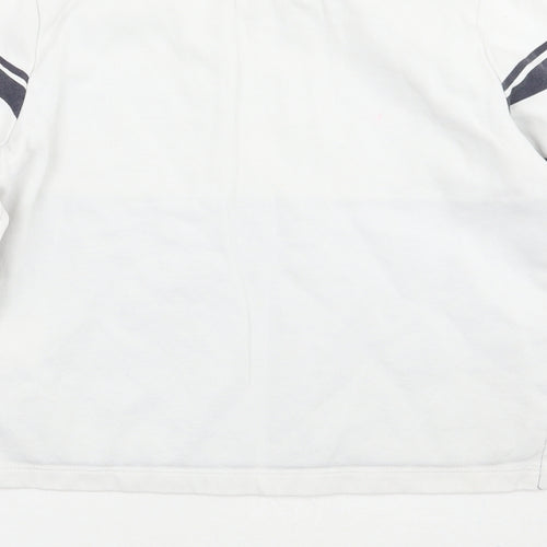 H&M Girls White Striped  Pullover Jumper Size 11 Years