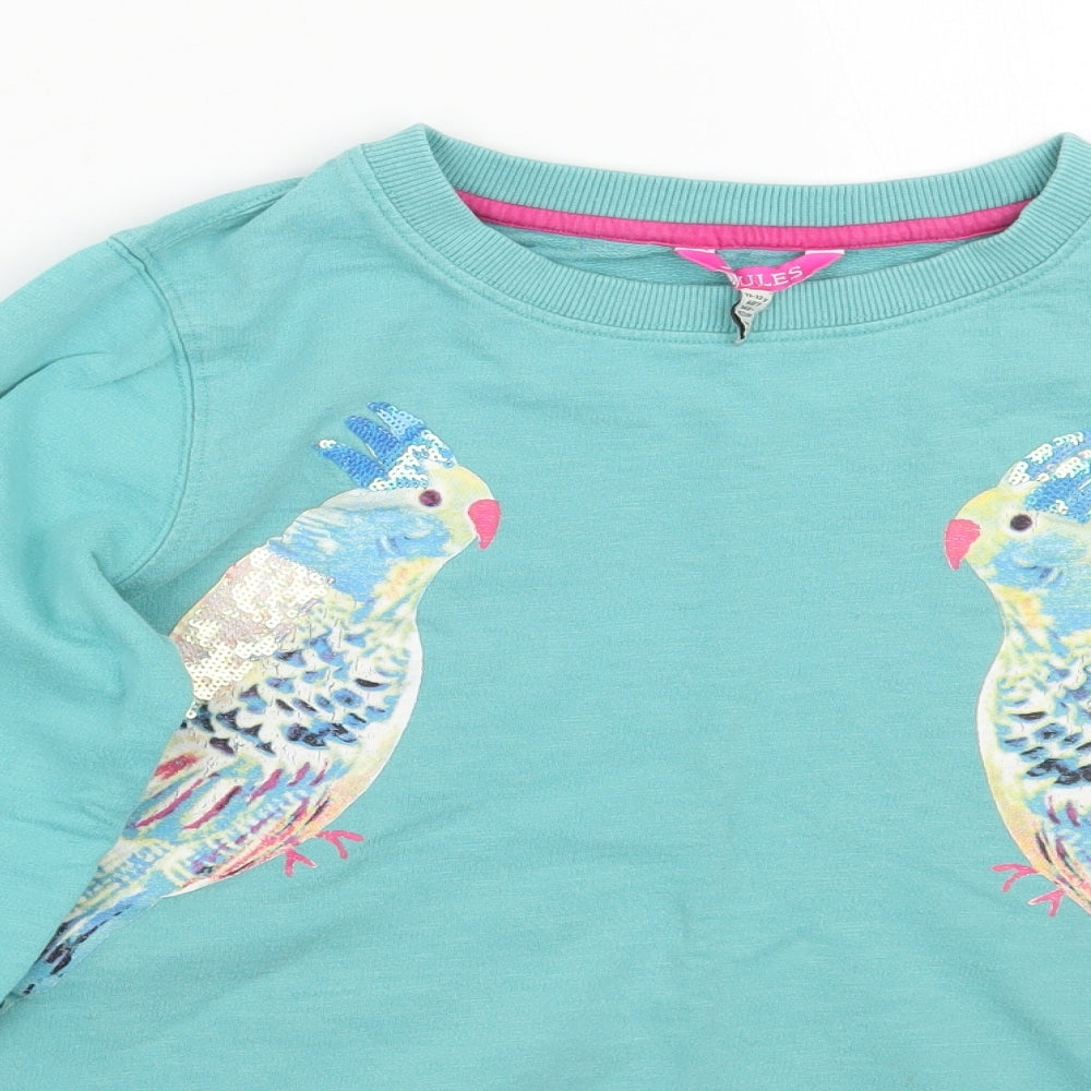 Joules Girls Green   Pullover Jumper Size 11-12 Years
