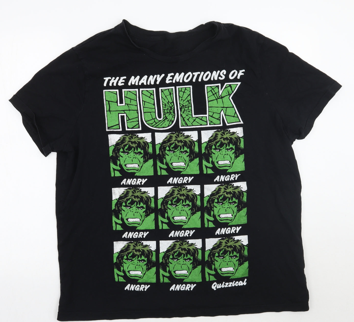 George Mens Black    T-Shirt Size XL  - The hulk