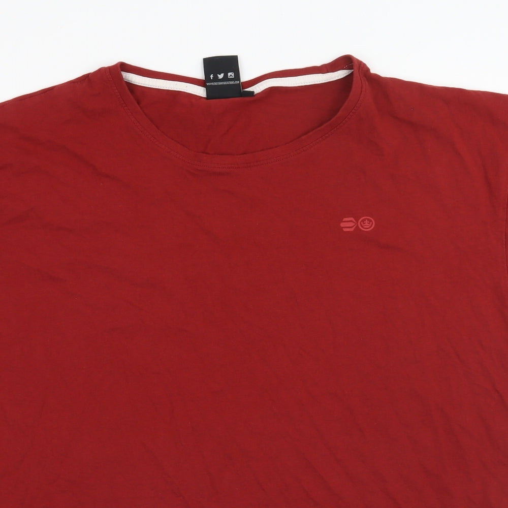 Crosshatch Mens Red    T-Shirt Size 3XL