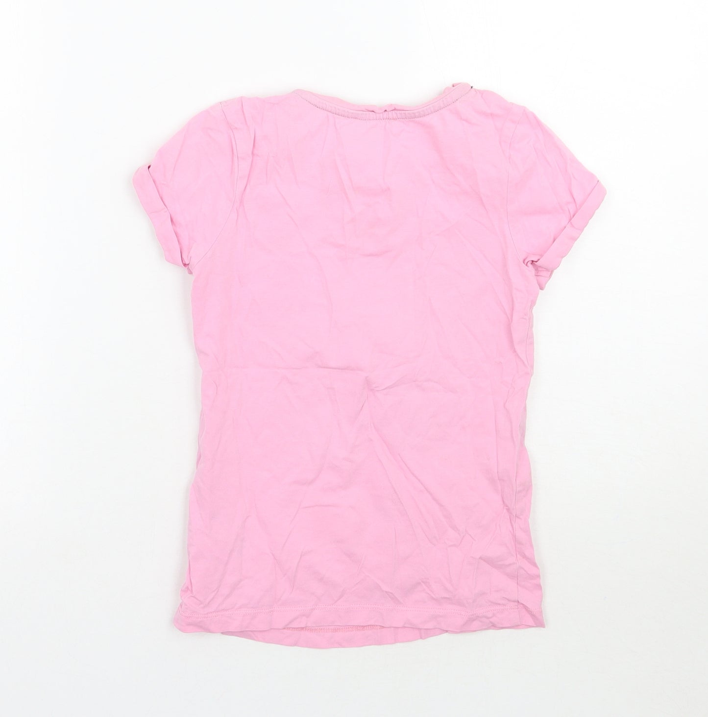 Bluezoo Girls Pink   Basic T-Shirt Size 7-8 Years