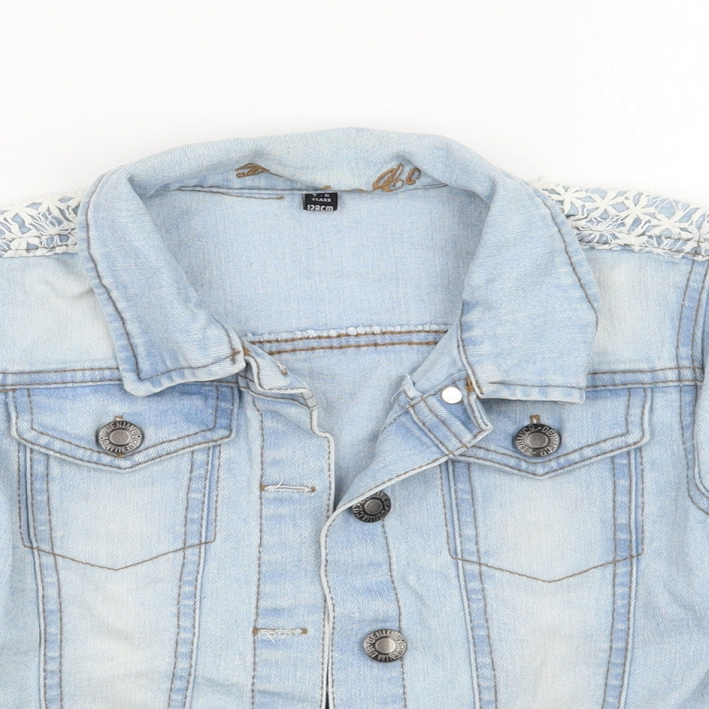 Denim co Girls Blue   Jacket Coat Size 7-8 Years