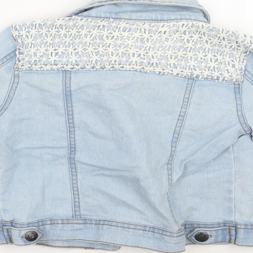 Denim co Girls Blue   Jacket Coat Size 7-8 Years