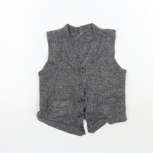 Matalan Boys Grey   Vest Jumper Size 3 Years