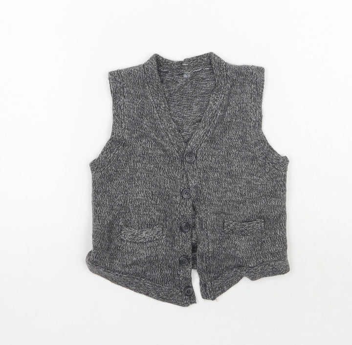 Matalan Boys Grey   Vest Jumper Size 3 Years