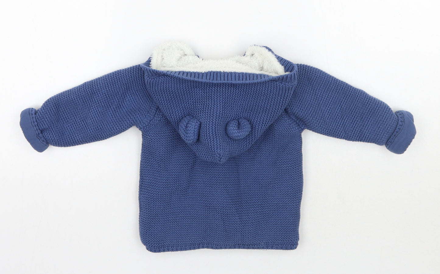 Fred&flo Boys Blue   Cardigan Jumper Size 12-18 Months