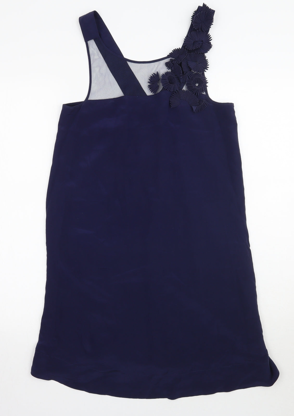 Whistles Womens Blue Floral  A-Line  Size 8