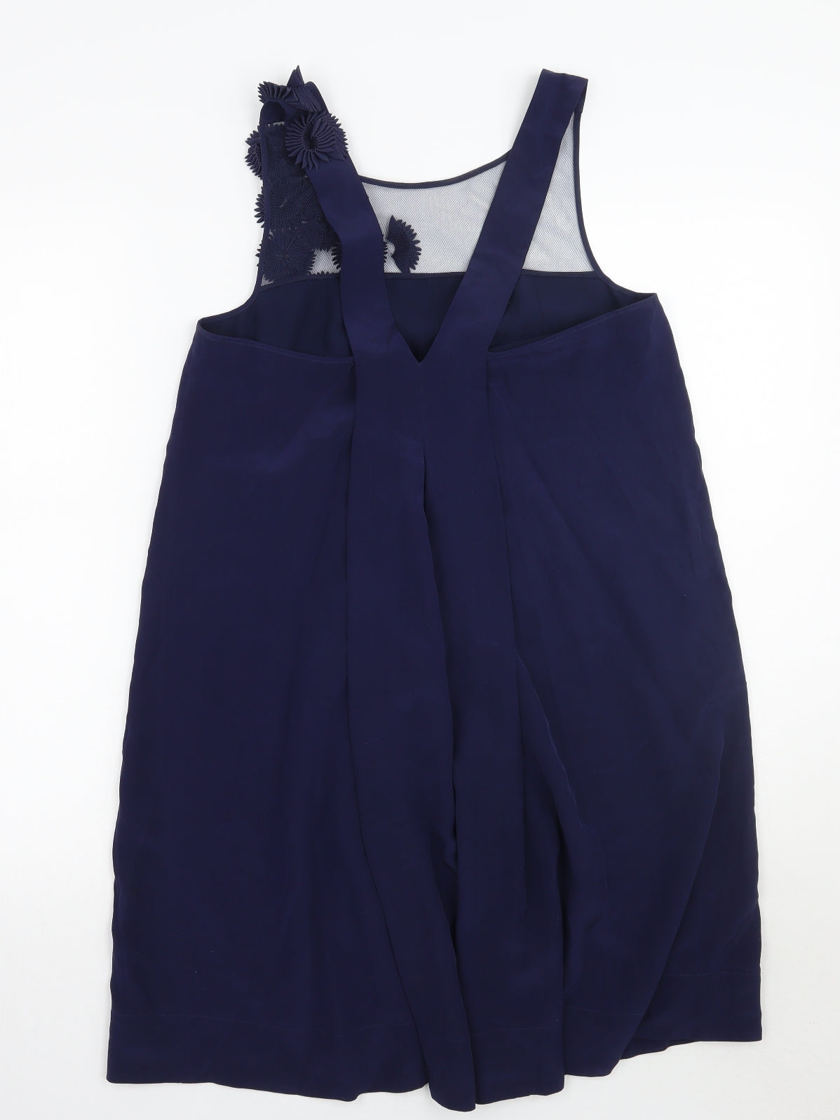 Whistles Womens Blue Floral  A-Line  Size 8
