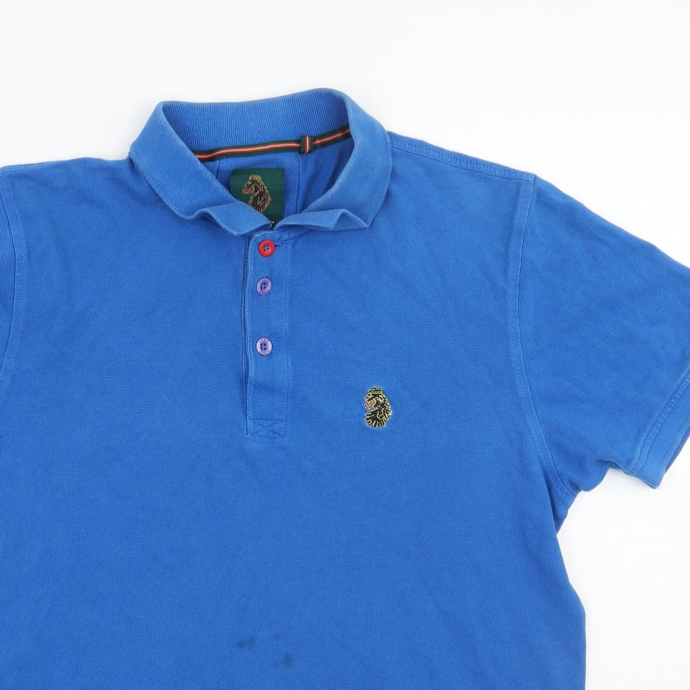 Luke sport Mens Blue    Polo Size L