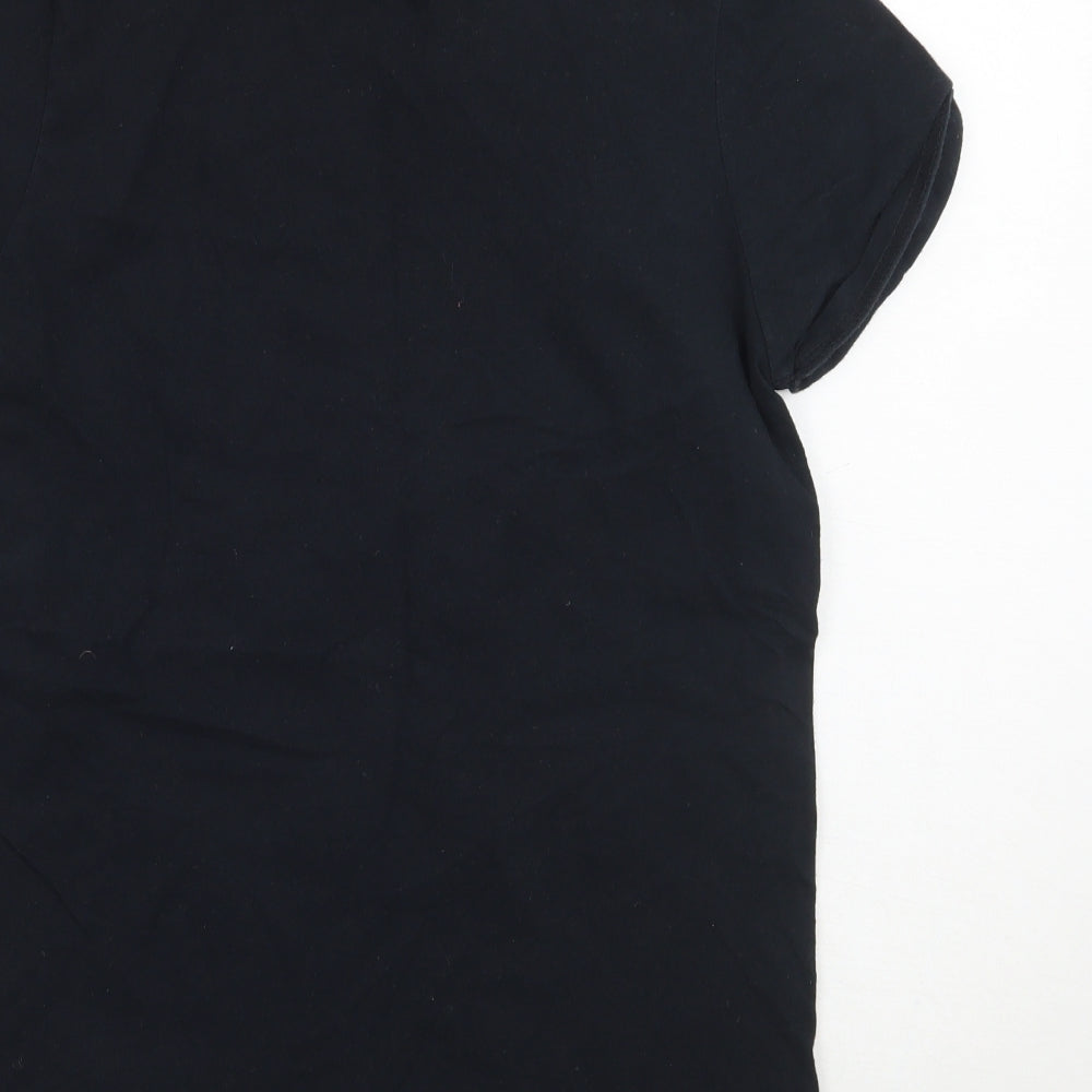 Topshop Womens Black   Basic T-Shirt Size S