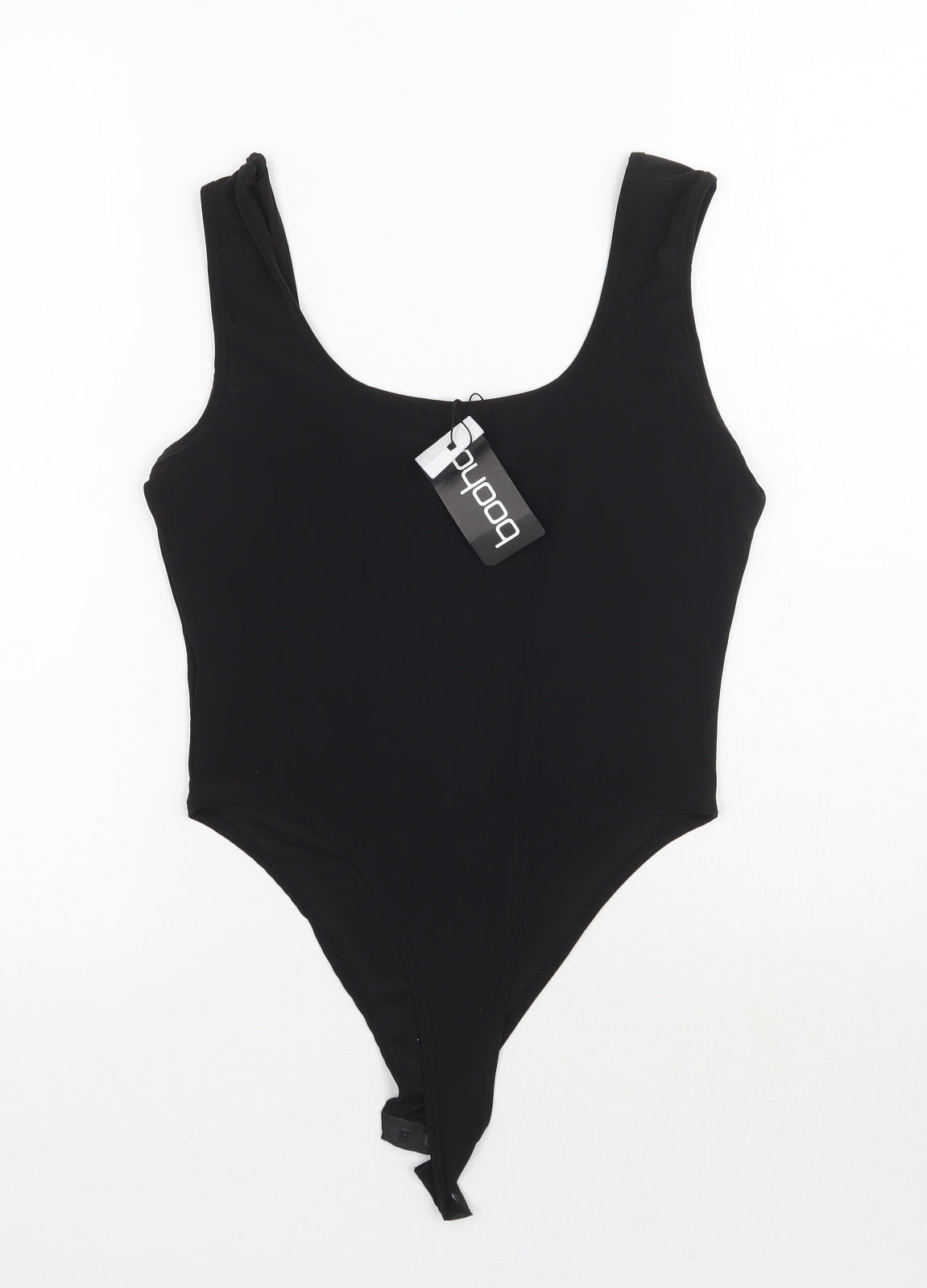 Boohoo Womens Black   Bodysuit One-Piece Size 12