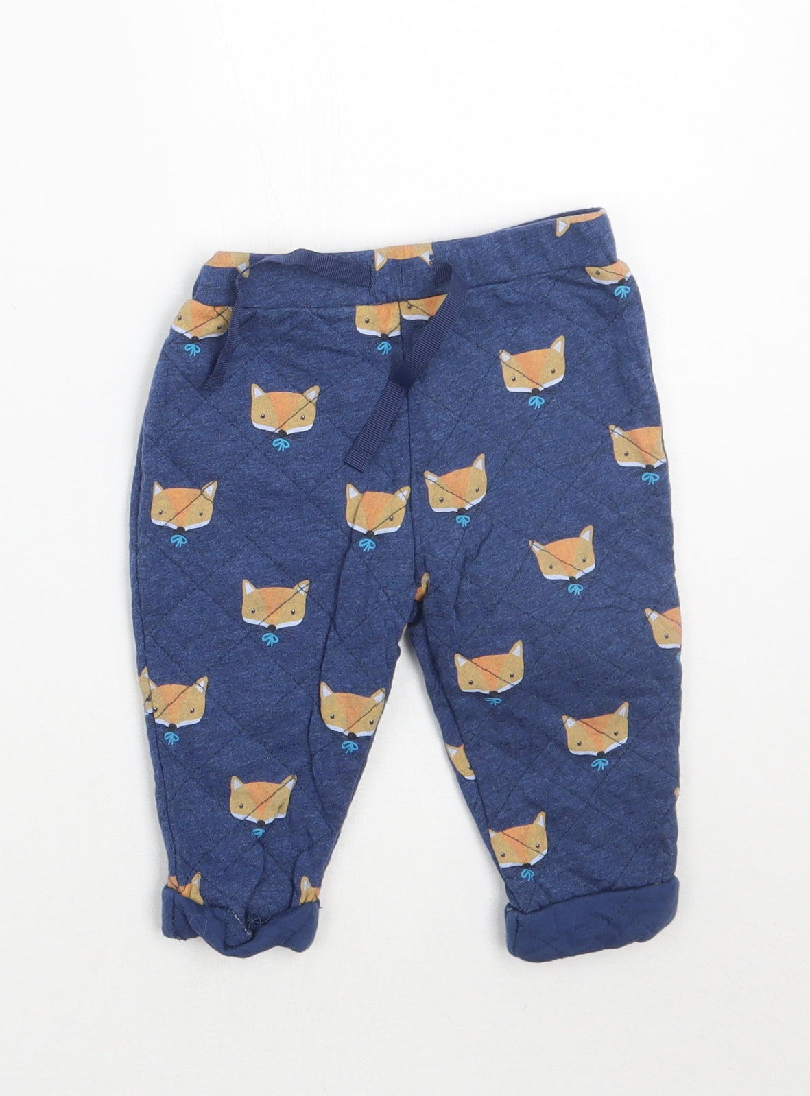 John Lewis Boys Blue Animal Print  Sweatpants Trousers Size 3-6 Months