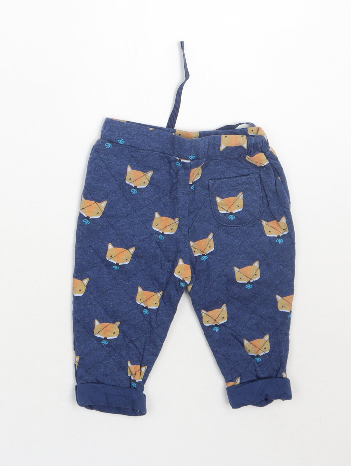 John Lewis Boys Blue Animal Print  Sweatpants Trousers Size 3-6 Months