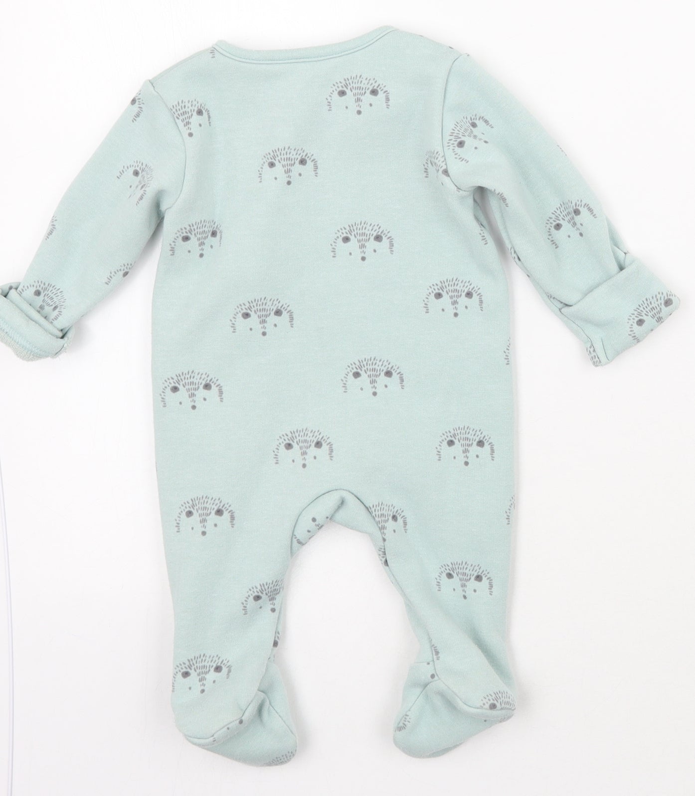 Marks and Spencer Baby Green Animal Print  Babygrow One-Piece Size 3-6 Months