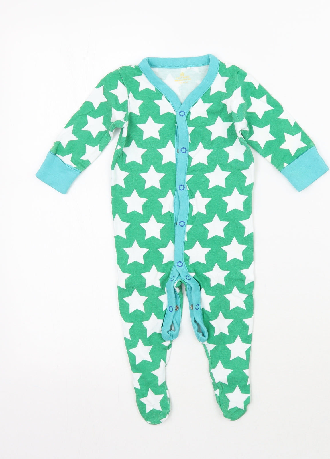 NEXT Baby Green Geometric  Babygrow One-Piece Size 3-6 Months