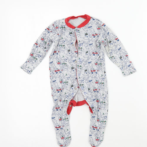 TU Baby Grey Geometric  Babygrow One-Piece Size 3-6 Months