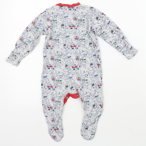 TU Baby Grey Geometric  Babygrow One-Piece Size 3-6 Months