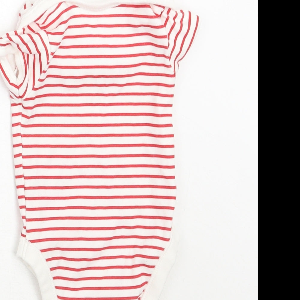 George Baby White Striped  Babygrow One-Piece Size 3-6 Months