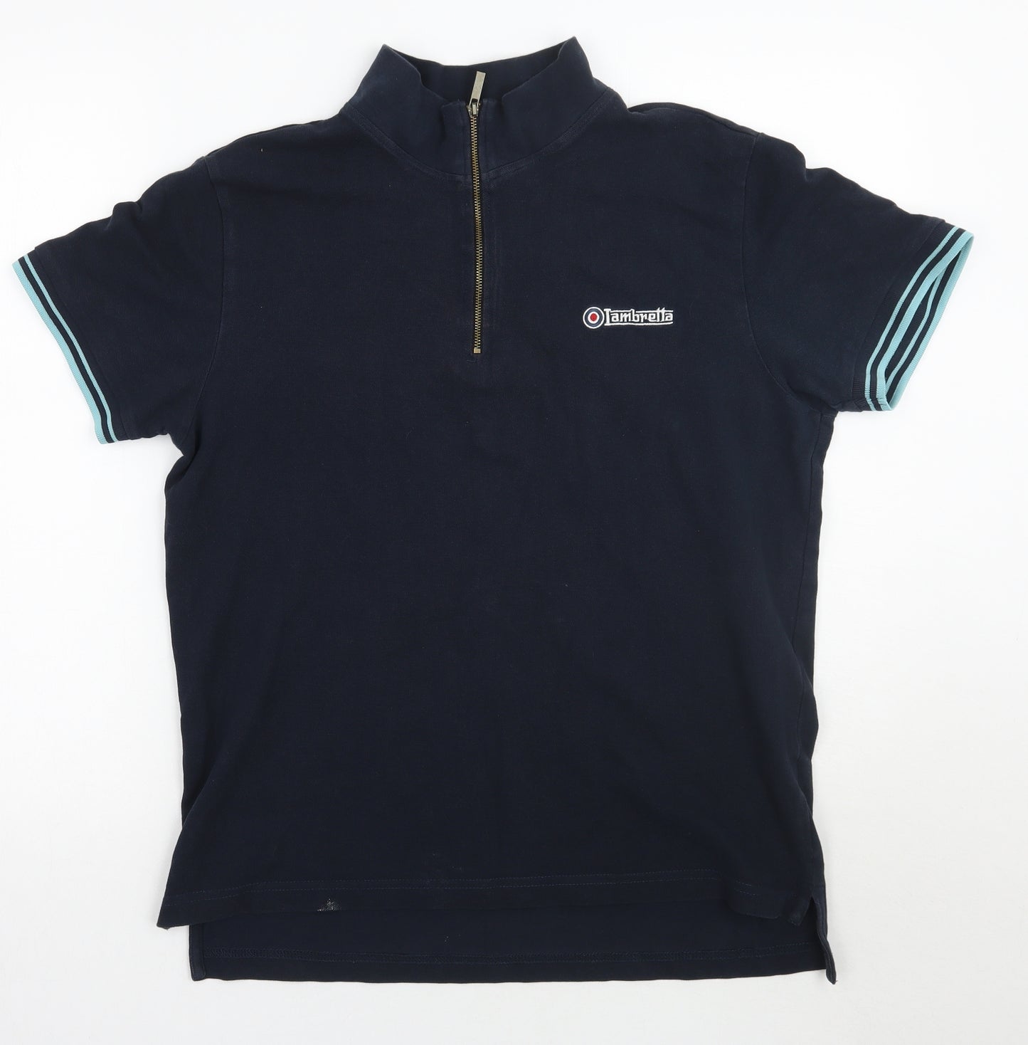 Lambretta Mens Blue    Polo Size M